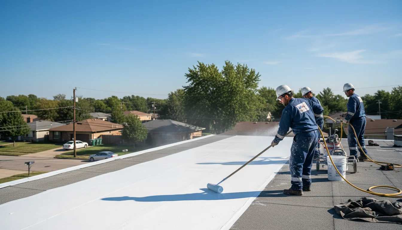 Commercial roof coating in Bentonia, MS near me